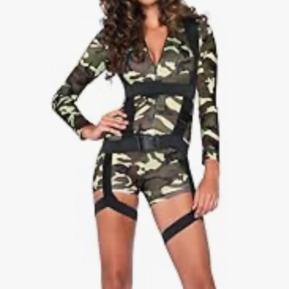 Spirit Camouflage Bodysuit with Harness - Picture 3 of 4